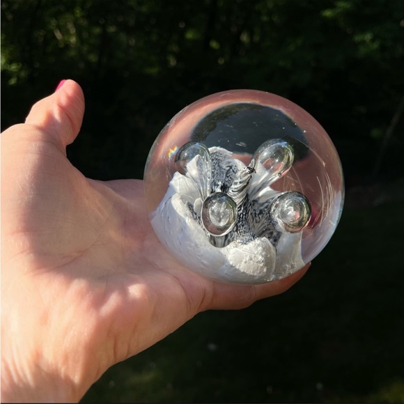 VINTAGE GLASS PAPERWEIGHT - MOONFLOW - SCOTLAND / CAITHNESS - Picture 3 of 13